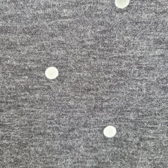 12PM By Mon Ami Women's Small Knit Top Polka Dot Long Sleeve Gray Mauve Size S - Picture 7 of 8